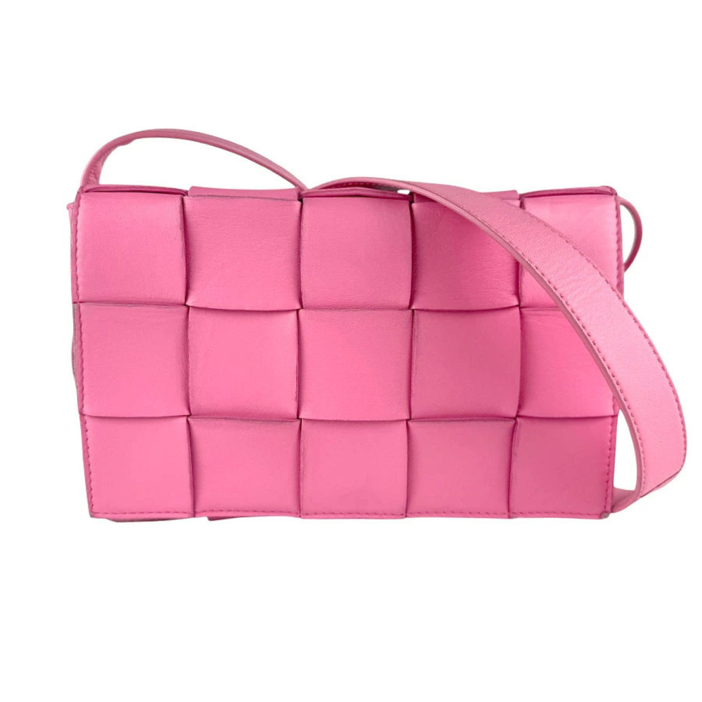 Bottega Veneta shoulder bag Cassette leather pink